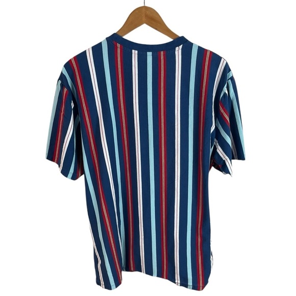 TS943 Men’s GUESS Originals Y2K Striped Streetwear T Shirt L - Picture 3 of 4